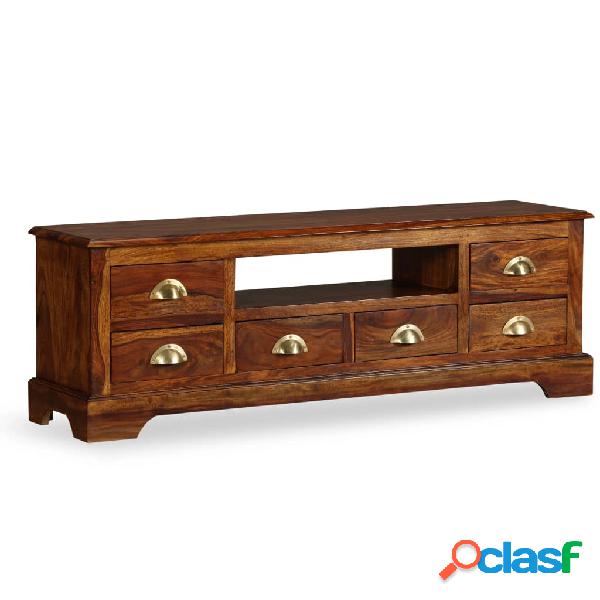 vidaXL Mueble para TV 120x40x30 cm madera maciza de sheesham