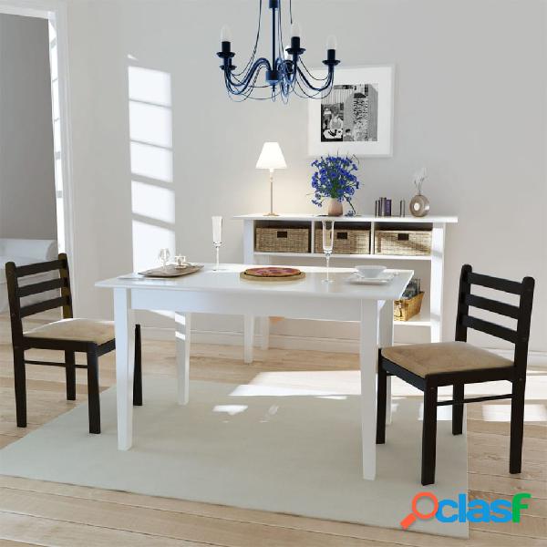 vidaXL Sillas de comedor 2 uds madera maciza caucho