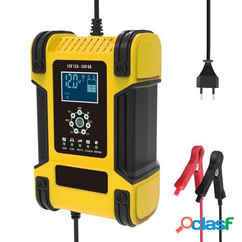 12V 24V 12A Cargador de batería inteligente automático de
