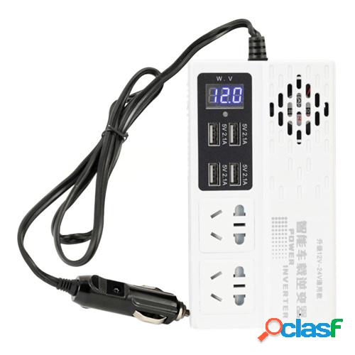 250W Car Power Inverter DC 12V/24V to AC220V