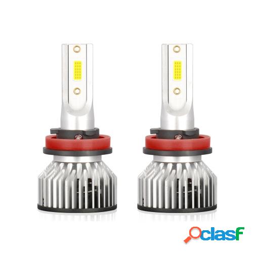 2Pcs H11 40W IP68 Impermeable Coche LED Bombillas de faros