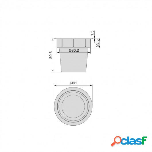 Accesorio Pot, Plástico, Blanco, 5 un