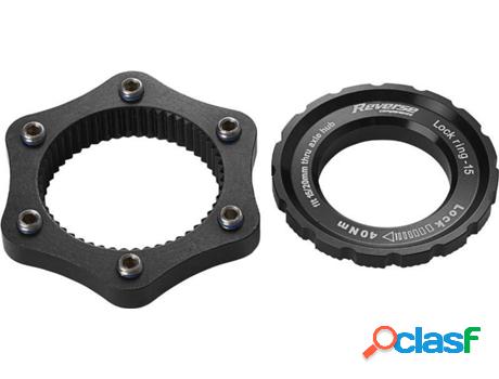 Adaptador REVERSE COMPONENTS Reverse Centerlock (Negro)