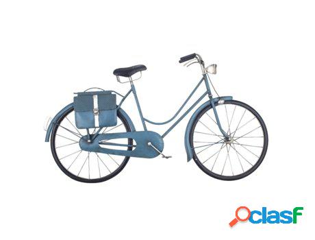 Adorno Pared Bicicleta Azul de Metal 50*6*86cm Modelismo