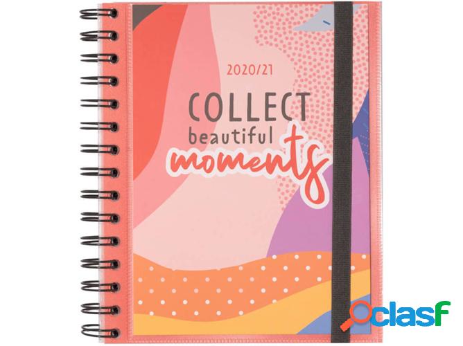 Agenda AMELIE Tropical (Rosa - 2020/2021 - 15.5x19 cm -