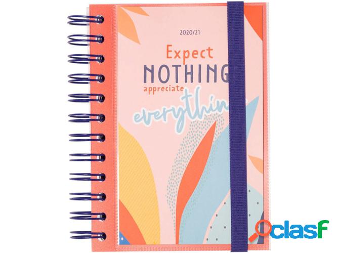 Agenda Diario AMELIE Tropical (Rosa - 2020/2021 - Diario -