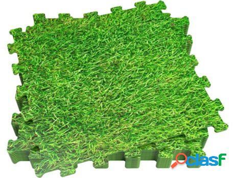 Alfombra AKTIVE (Verde - Goma - 50x50x0.4 cm)