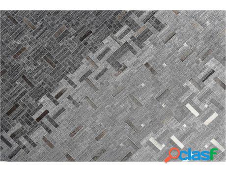 Alfombra BELIANI Dara (Gris - Viscosa -160x230x1 cm)