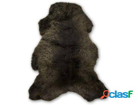 Alfombra ZERIMAR Piel de Cordero (Marrón - 100x60 cm -
