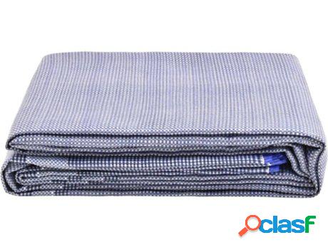 Alfombra de Camping VIDAXL de tienda (Azul - 300x250 cm)