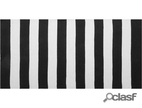 Alfombra de Exterior Tavas (Negro - Material Sintético