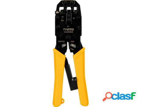 Alicate VITO Crimpadora Para Conectores Rj11 Rj12 Y Rj45