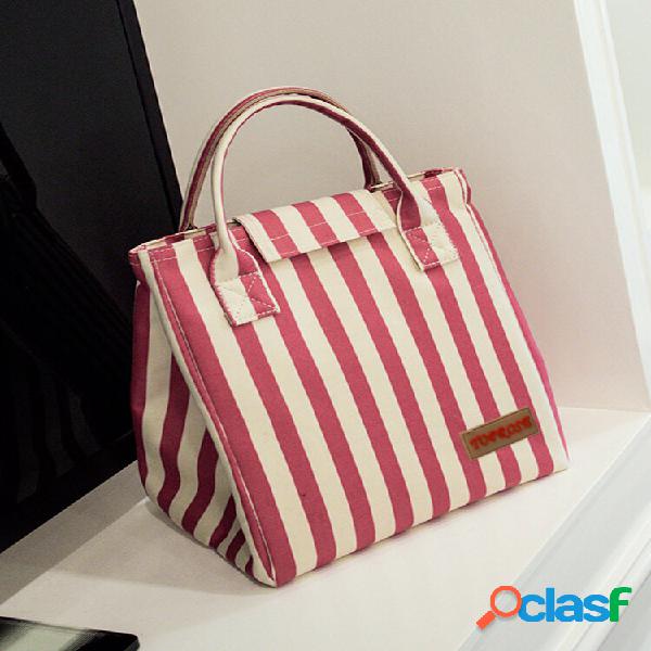 Almuerzo de doble capa Bolsa Tela Oxford portátil con