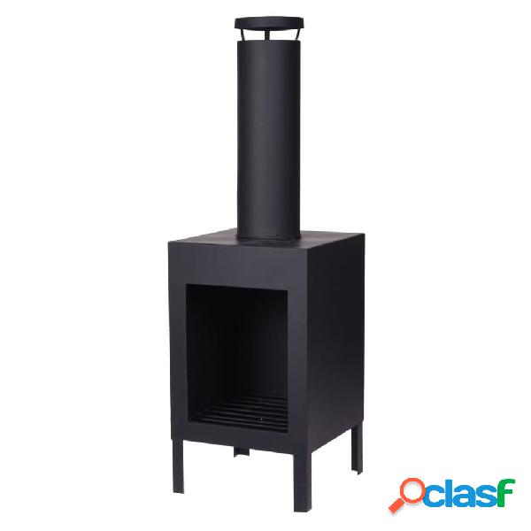 Ambiance Chimenea con tubo negro 100 cm