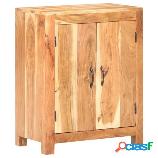 Aparador de madera maciza de acacia 60x35x75 cm