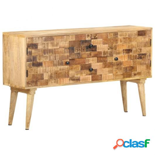 Aparador de madera maciza de mango 120x30x70 cm