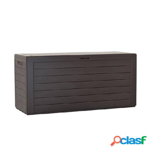 Arcón de resina Vam Woodebox Bronce 290L 116x55x44cm