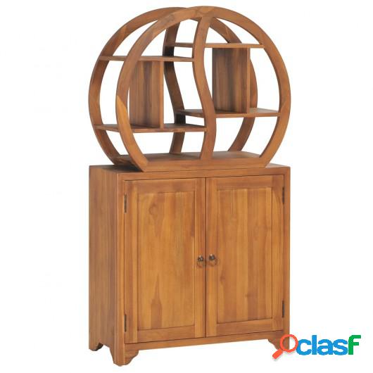 Armario con estante Yin Yang madera maciza de teca 70x30x130