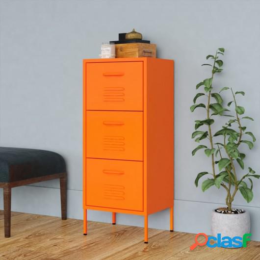 Armario de almacenamiento acero naranja 42,5x35x101,5 cm