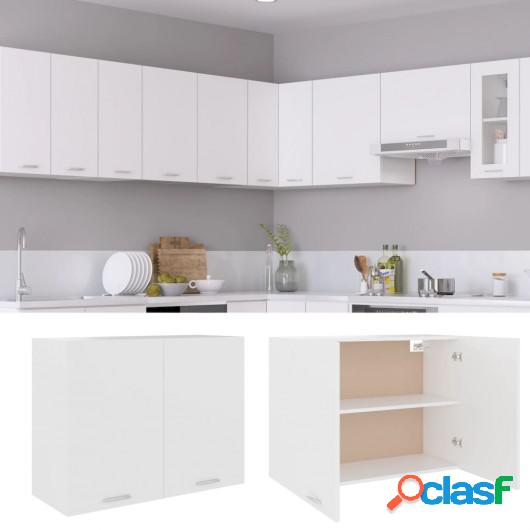Armario de cocina de aglomerado blanco 80x31x60 cm