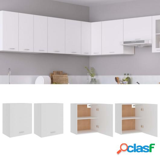 Armarios de cocina 2 unidades de aglomerado blanco 50x31x60