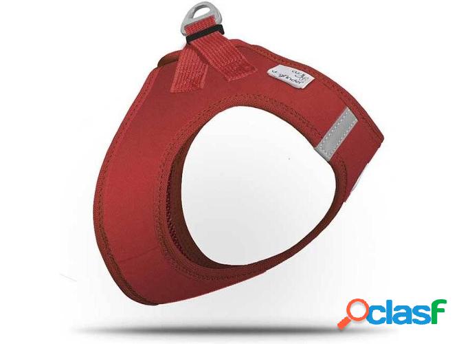 Arnés para Perros CURLI Ajustable y Reflectante (Rojo -