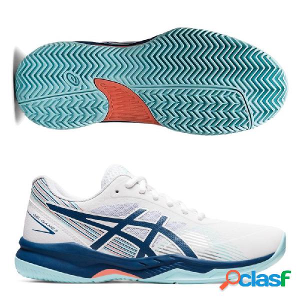 Asics gel game 8 clay white light indigo 40