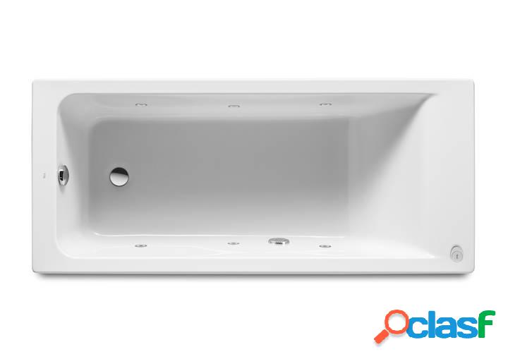 Bañera acrílica Roca rectangular con hidromasaje Tonic