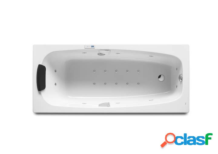 Bañera acrílica Roca rectangular hidromasaje Total y juego