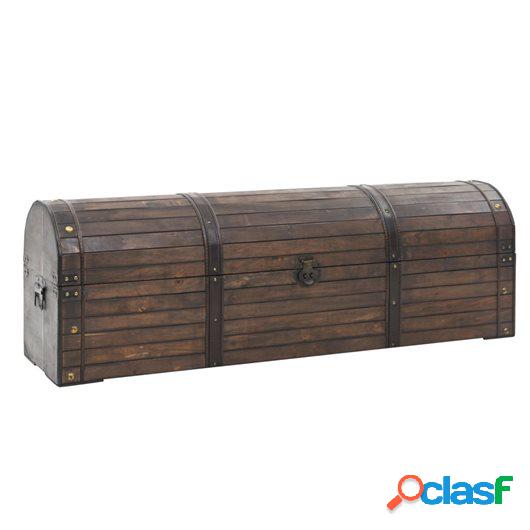 Baúl de almacenaje madera maciza estilo vintage 120x30x40