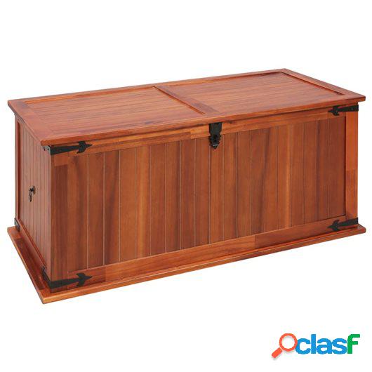 Baúl de almacenamiento de madera maciza de acacia 79x34x32