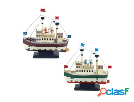 Barco De Metal Incluye 2 Unidades Regalo Vehículos