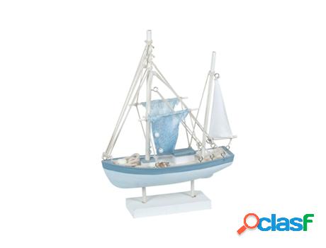 Barco Vela Azul Regalo Vehículos Colección Marinero Y
