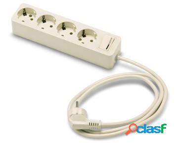 Base Multiple Electricidad 4 Tomas Tt Interruptor 3X1,5Mm