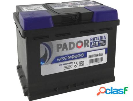 Baterías de Coche PADOR AGM (60 A -12 V -60 Ah)
