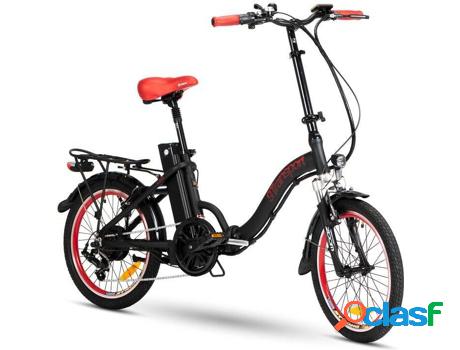 Bicicleta Eléctrica 9TRANSPORT Lola Plegable (Negro y Rojo)