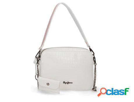 Bolsa de Hombro PEPE JEANS Denia Sintético Mujer (Blanco)
