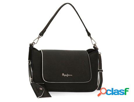 Bolsa de Hombro PEPE JEANS Jeny Sintético Mujer (Negro)