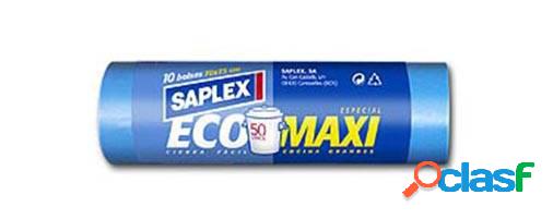 Bolsas de Basura con cierra fácil Saplex Eco Maxi de 50L