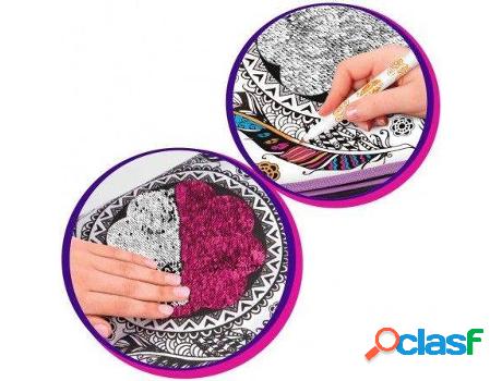 Bolso HOGAR Y MÁS Crea Tu De Lentejuela Multi Rotuladore De