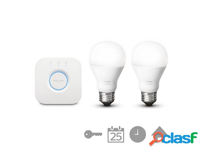 Bombilla PHILIPS HUE LUX 9W A60 E27 2 SET EU