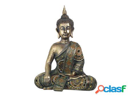 Buda Dorado De Resina Figuras Budas Colección Oriental