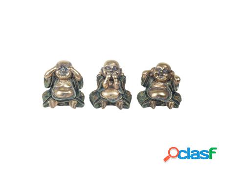 Budas Dorados De Las Tres Virtudes Incluye 3 Unidades