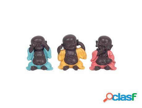 Budas No Veo-Oigo-Hablo Incluye 3 Unidades Figuras Budas