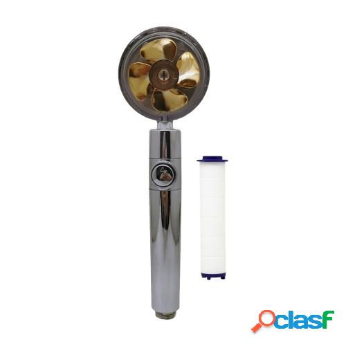 Cabezal de ducha de mano con ventilador turbo Interruptor de