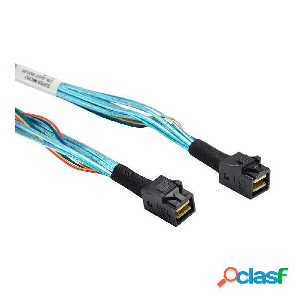 Cable minisas hd sff-8643 a sff-8643. 80 cm.
