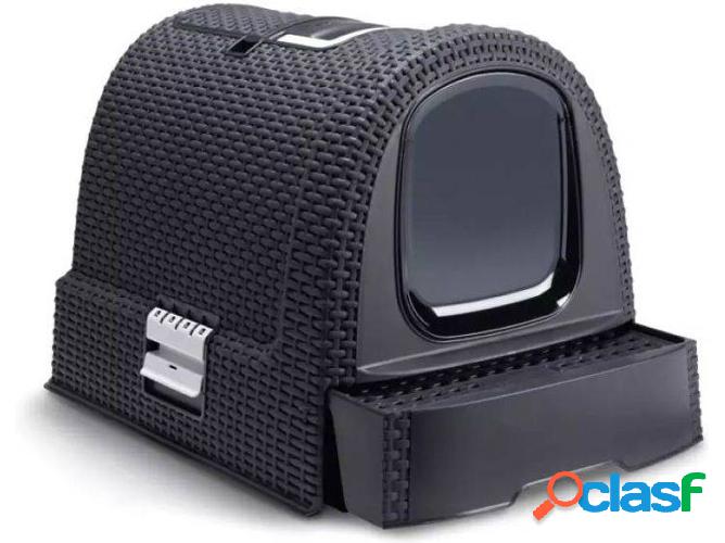 Caja de Arena para Gatos CURVER Gris Oscuro (51x38.5x39.5cm)