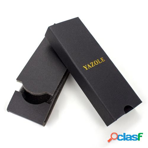 Caja de reloj YAZOLE Reloj negro largo Caja plegable Relojes