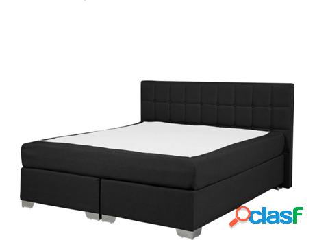 Cama Admiral (Negro - Poliéster -212x151x92 cm - Colchón