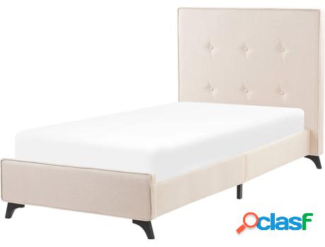 Cama Individual Ambassador (Beije - Poliéster -216x102x106
